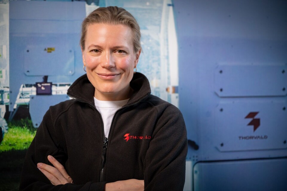 VEKSTAMBISJONER: CEO Anne Dingstad forteller at Saga Robotics har som mål å bli en ledende aktør innen bærekraftig landbruksteknologi. Foto Innovasjon Norge